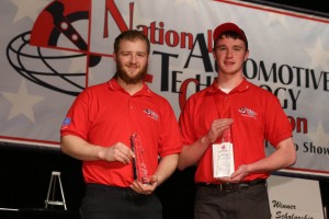 Two seniors from Norwich Technical High School, Norwich, Connecticut, Devin Bialek and Johnathan O'Neill finished in 1st place at the 2016 National Automotive Technology Competition. The students, who can now call themselves 'America's Top Technicians' were sponsored by the Connecticut Automotive Retailers Association and beat out 29 other teams from across the country to win the national competition. 