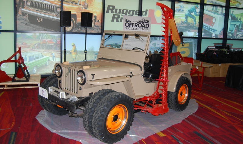 Restored 1946 Jeep CJ-2A with Farm Jeep options was part of Off Road Success section of the 2015 SEMA Show.